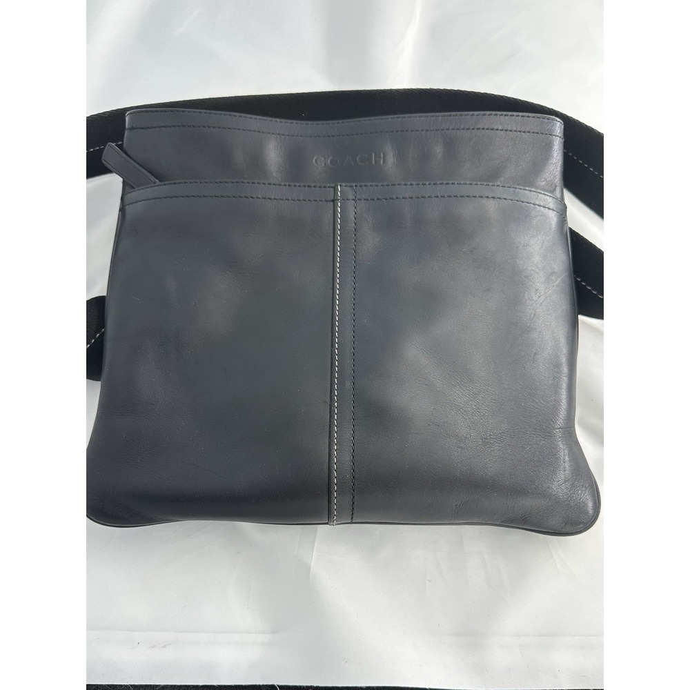 Coach Men's Black Lexington Leather Crossbody Messenger Shoulder Bag F10696 2012